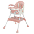 Chaise Haute Pliable Bébé Convertible – Repas & Jeu, Plateau Double Épaisseur