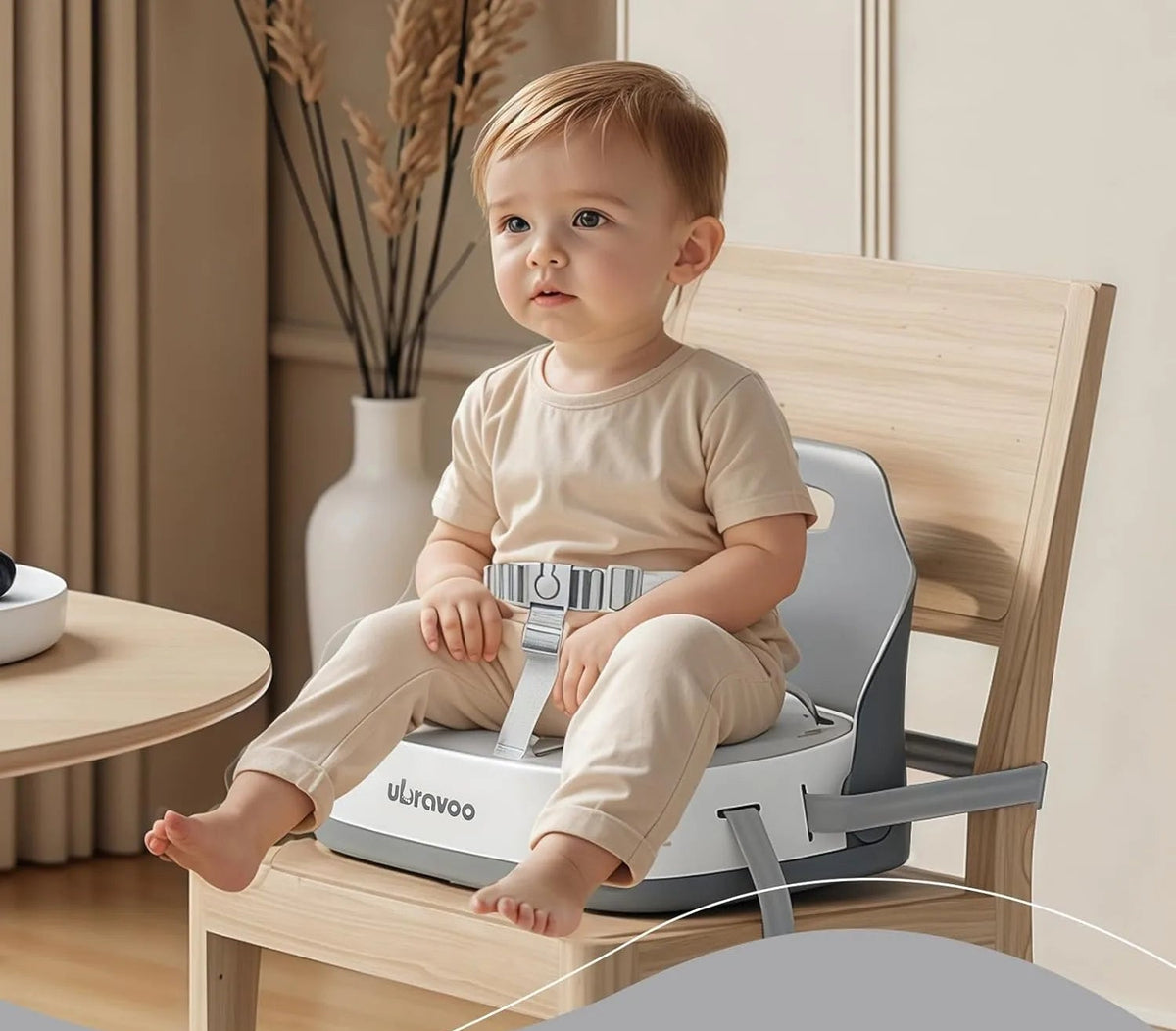Rehausseur de Chaise Portable pour Enfant – Harnais de Sécurité 3 Points