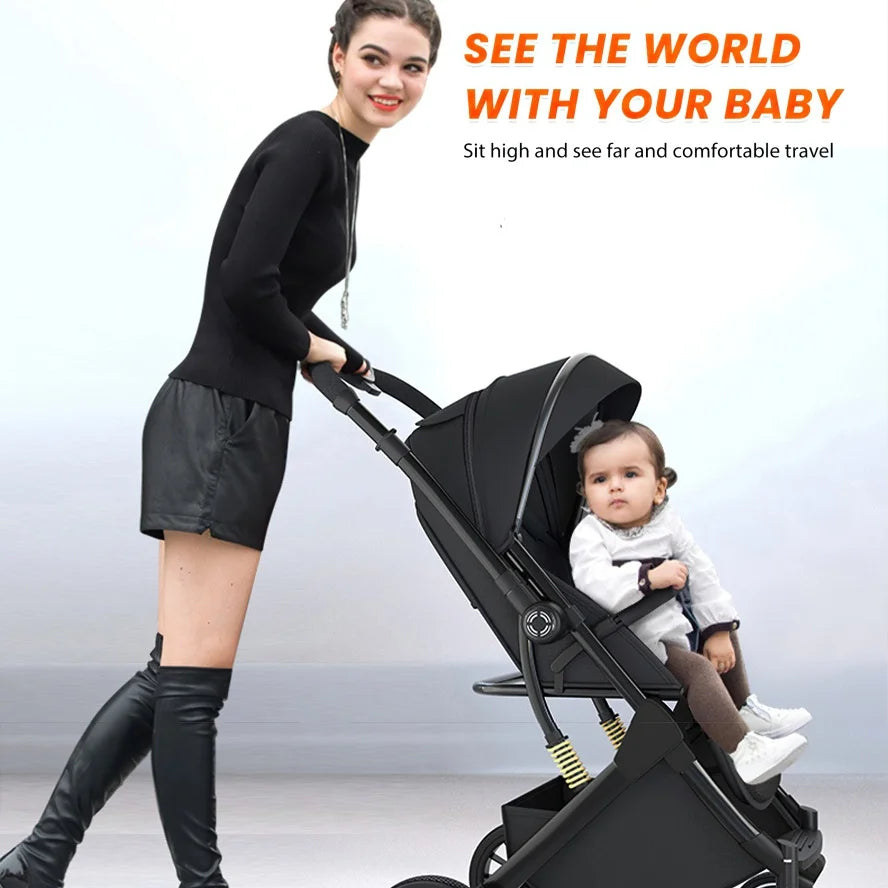 Poussette Légère Compacte Bébé - Pliage Une Main Nouveau-né