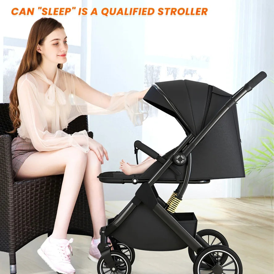 Poussette Légère Compacte Bébé - Pliage Une Main Nouveau-né