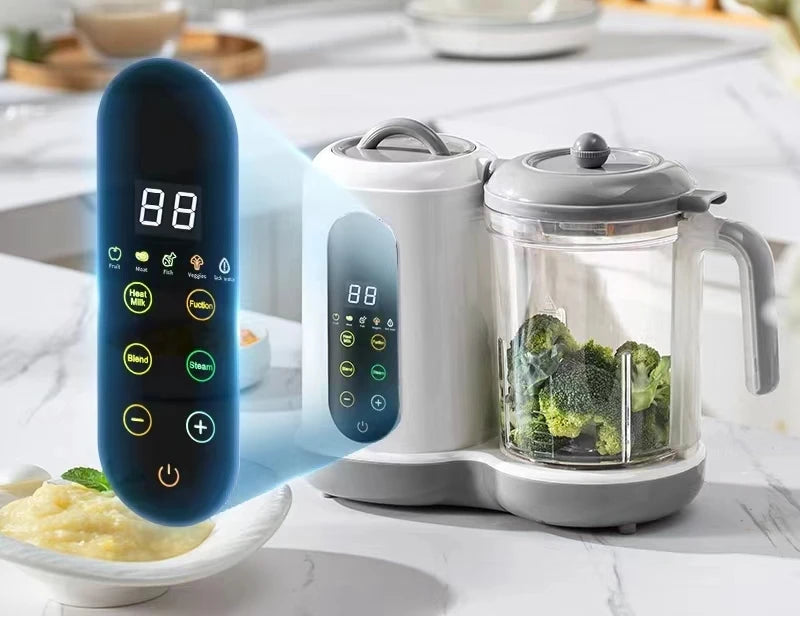 Robot Cuiseur Mixeur Bébé 2 en 1 — Cuit à la Vapeur & Mixe, 400ml, Repas Maison