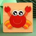 Puzzle en Bois 3D Animaux — Jeu d'Éveil et d'Apprentissage pour Bébé
