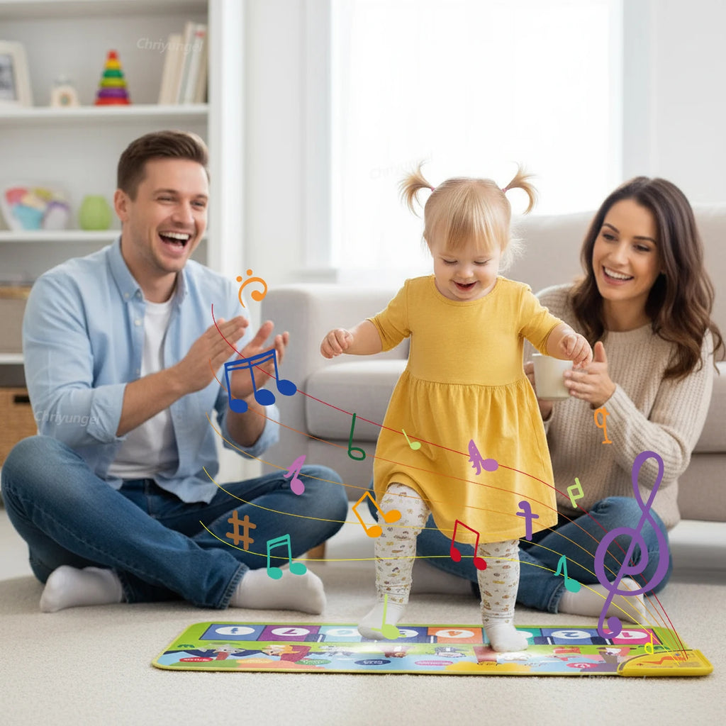 Tapis Piano Musical Enfant - Clavier Danse Sol Éducatif