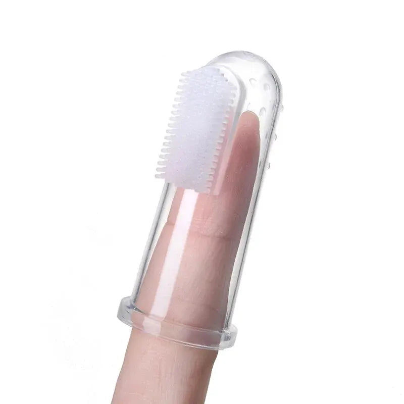 Brosse à Dent Doigt Bébé en Silicone — Nettoyage Douceur Premières Dents