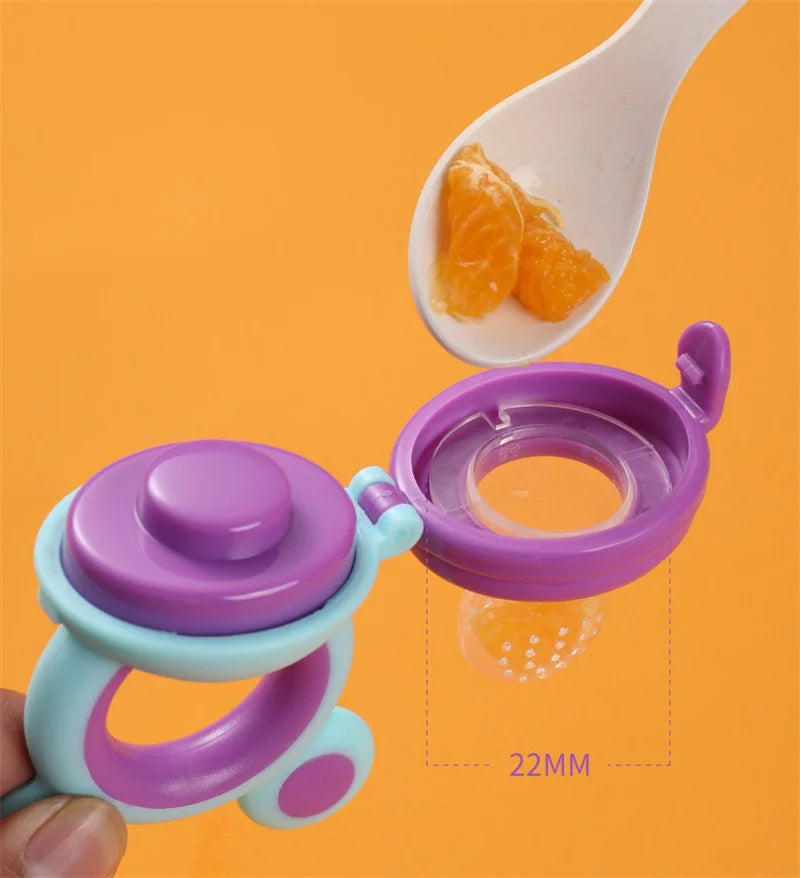 Filet Mordant Fruits Bébé - Tétine Silicone BPA Free Apprentissage Alimentation