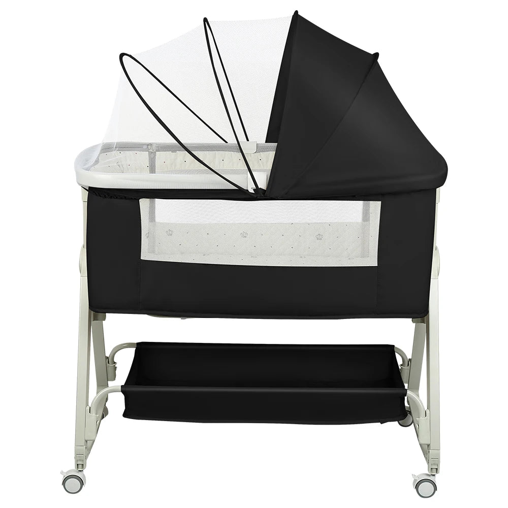 Berceau Cododo Bébé 4 en 1 - Matelas Inclus 6 Positions 0-24 Mois