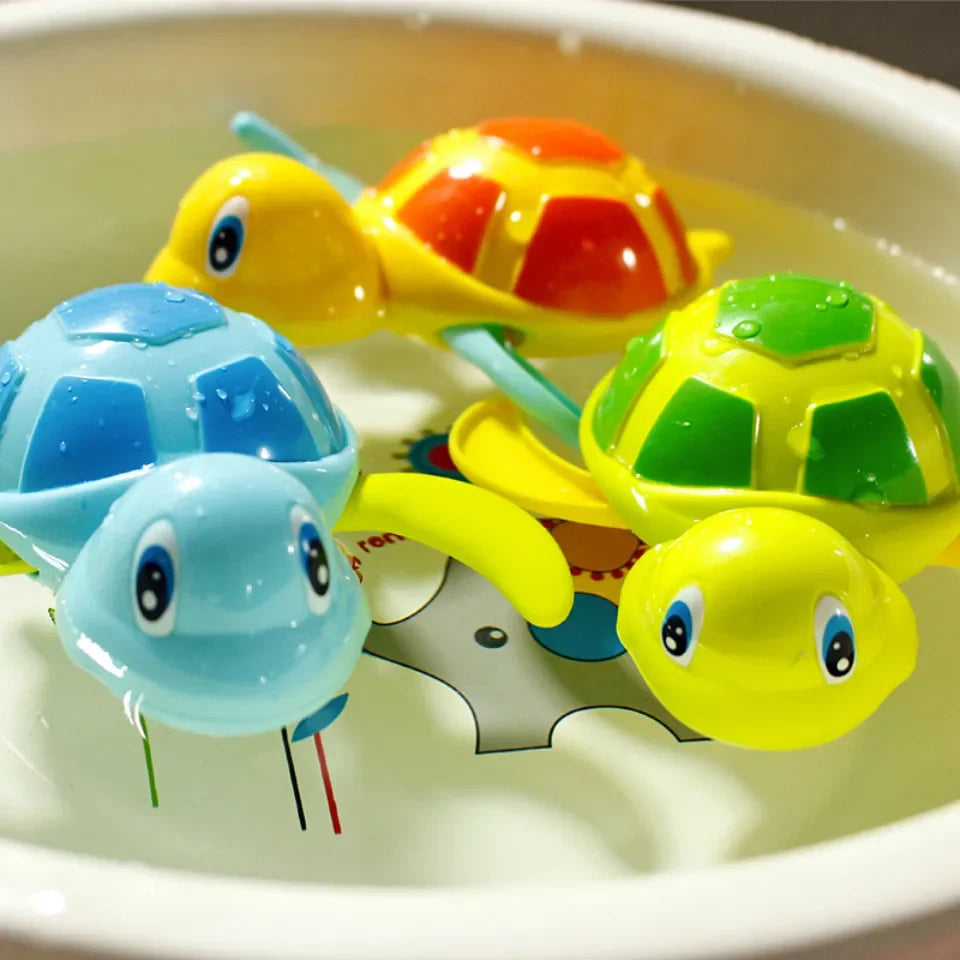 Tortue de Bain Bébé - Jouet Aquatique Remontoir Bain & Plag