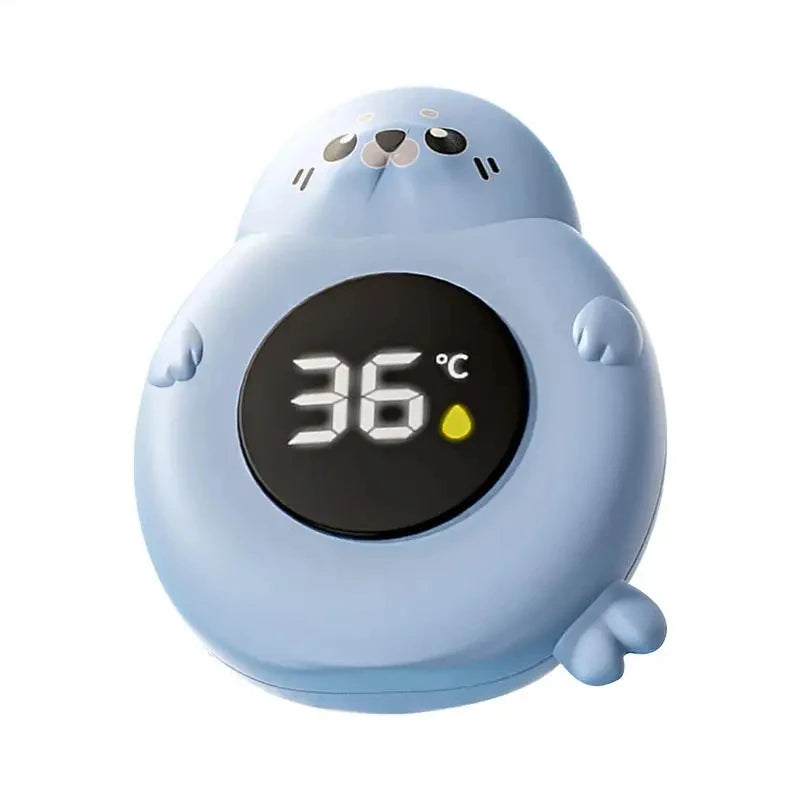 Thermomètre de bain bébé LED — Alerte chaud/froid, capteur précis, design pingouin
