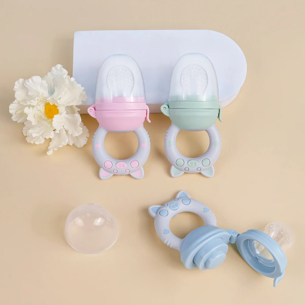 Filet Mordant Fruits Bébé TYRY.HU - Set 4 Tailles Silicone 6-36 Mois
