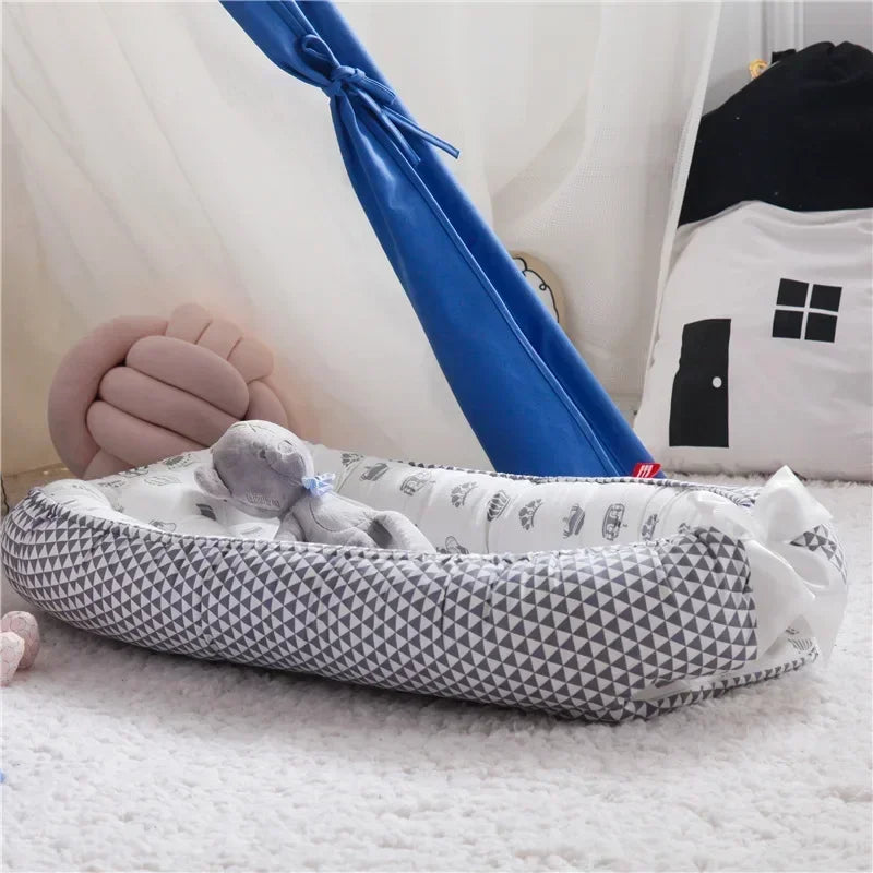 Nid d'Ange Bébé Pliable — Cocon Cododo Portable, Lavable
