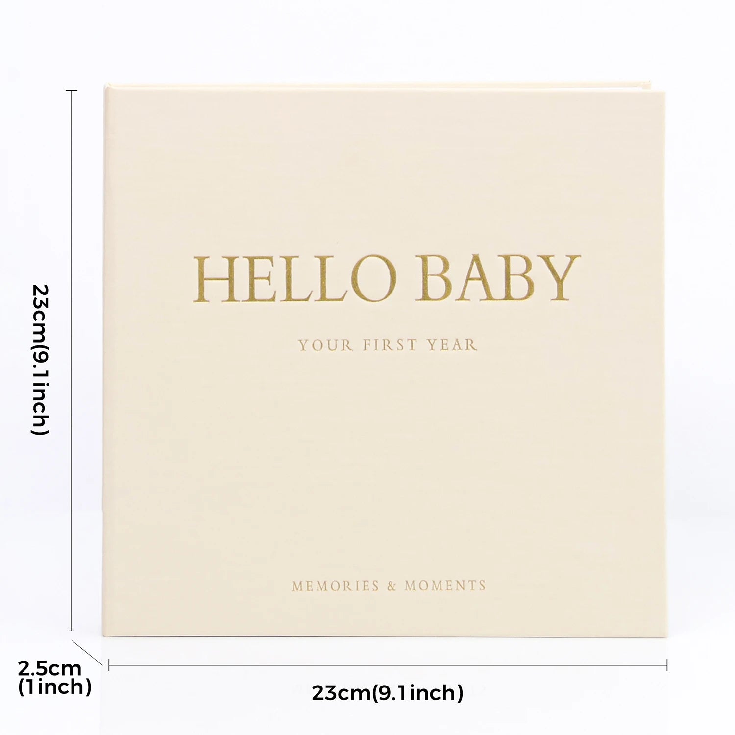 Livre souvenir bébé 1ère année ERATOPIC — Journal mémoire naissance en lin, cadeau baby shower