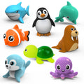 Set de 8 Jouets de Bain Animaux Marins à Remontoir – Anti-Moisissure