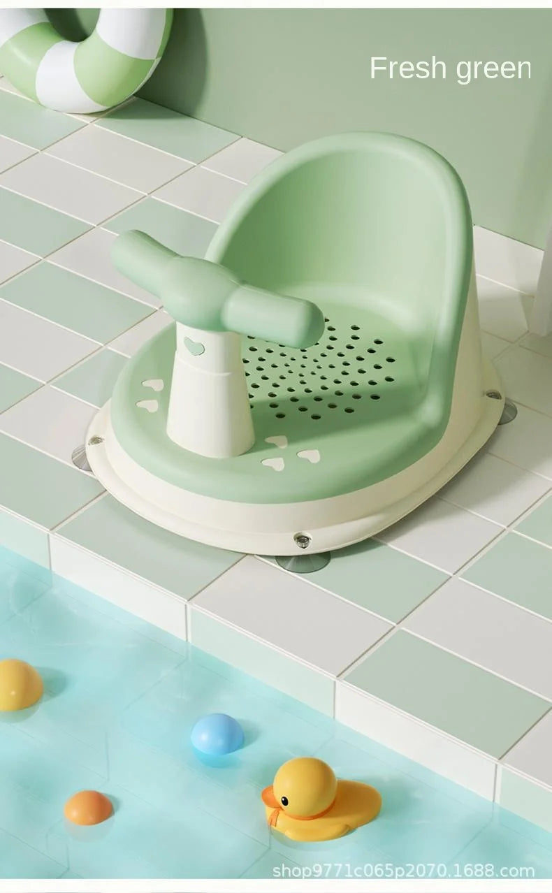 Siège de Bain Bébé Antidérapant - Coussin Confortable pour Tout-Petits