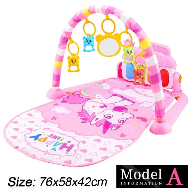 Tapis d'Éveil Musical Bébé - Arche d'Activité Piano 0-36 Mois