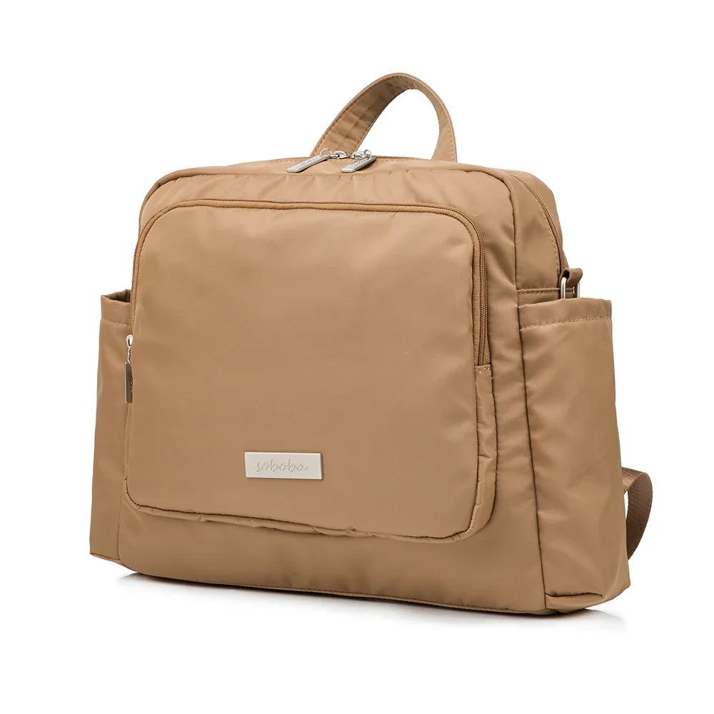 Sac à langer imperméable grande capacité — Sac à dos voyage maman & bébé, polyester solide