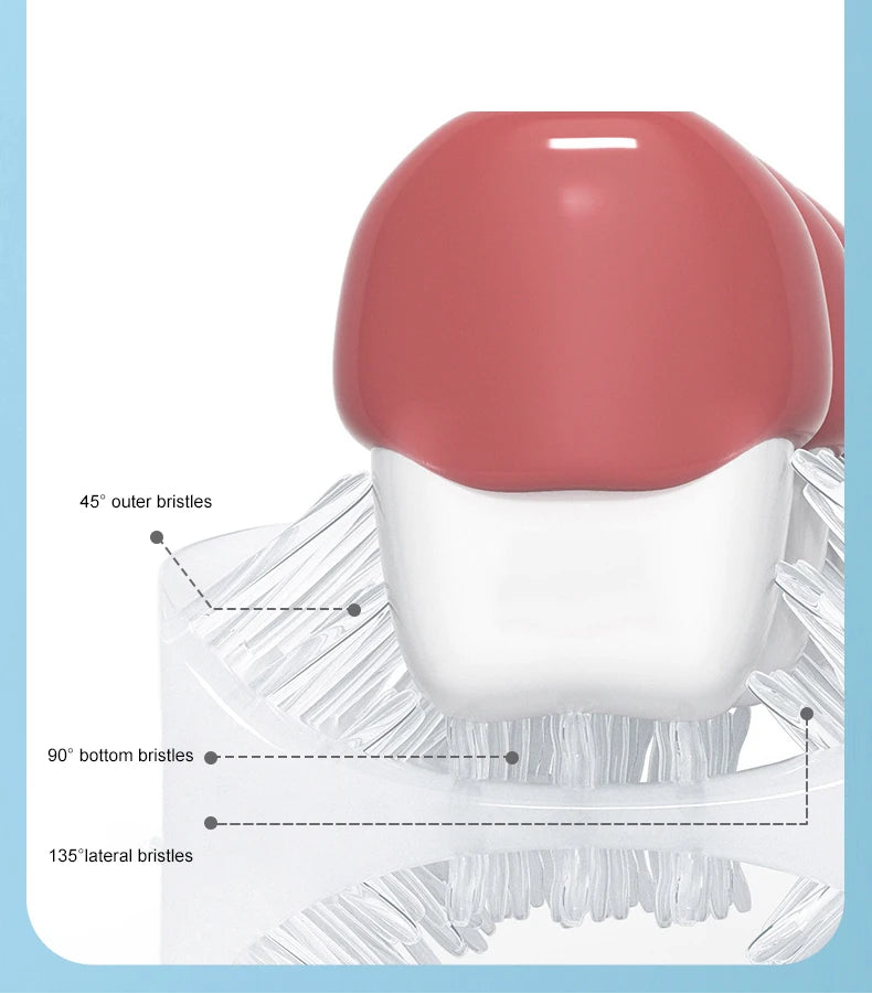 Brosse à Dents Électrique Bébé 360° - Silicone Doux Animaux Mignons