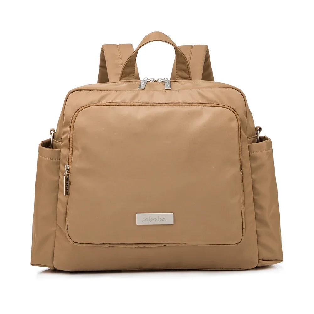 Sac à langer imperméable grande capacité — Sac à dos voyage maman & bébé, polyester solide