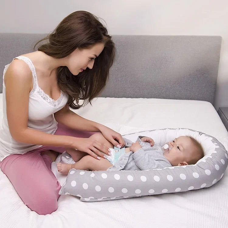 Nid d'Ange Bébé Pliable — Cocon Cododo Portable, Lavable