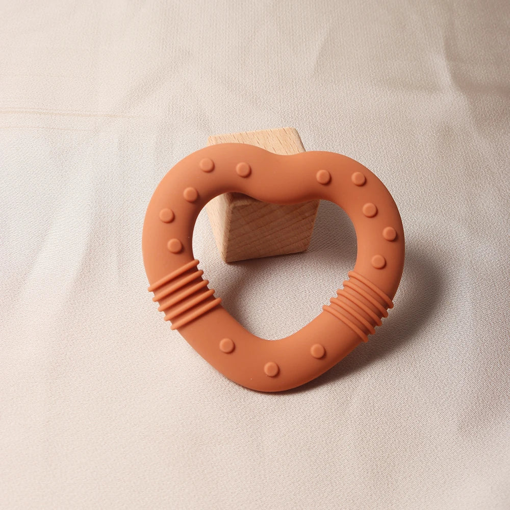 Anneau de Dentition Étoile Silicone - Set Coloris Pastel Bébé