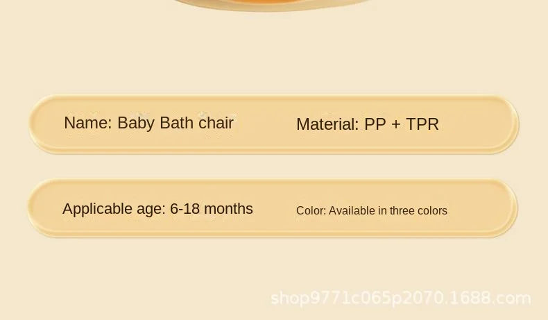 Siège de Bain Bébé Antidérapant - Coussin Confortable pour Tout-Petits