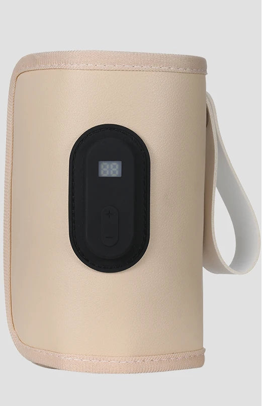 Chauffe-Biberon Portable USB - Affichage Digital 21 Niveaux Voiture & Voyage