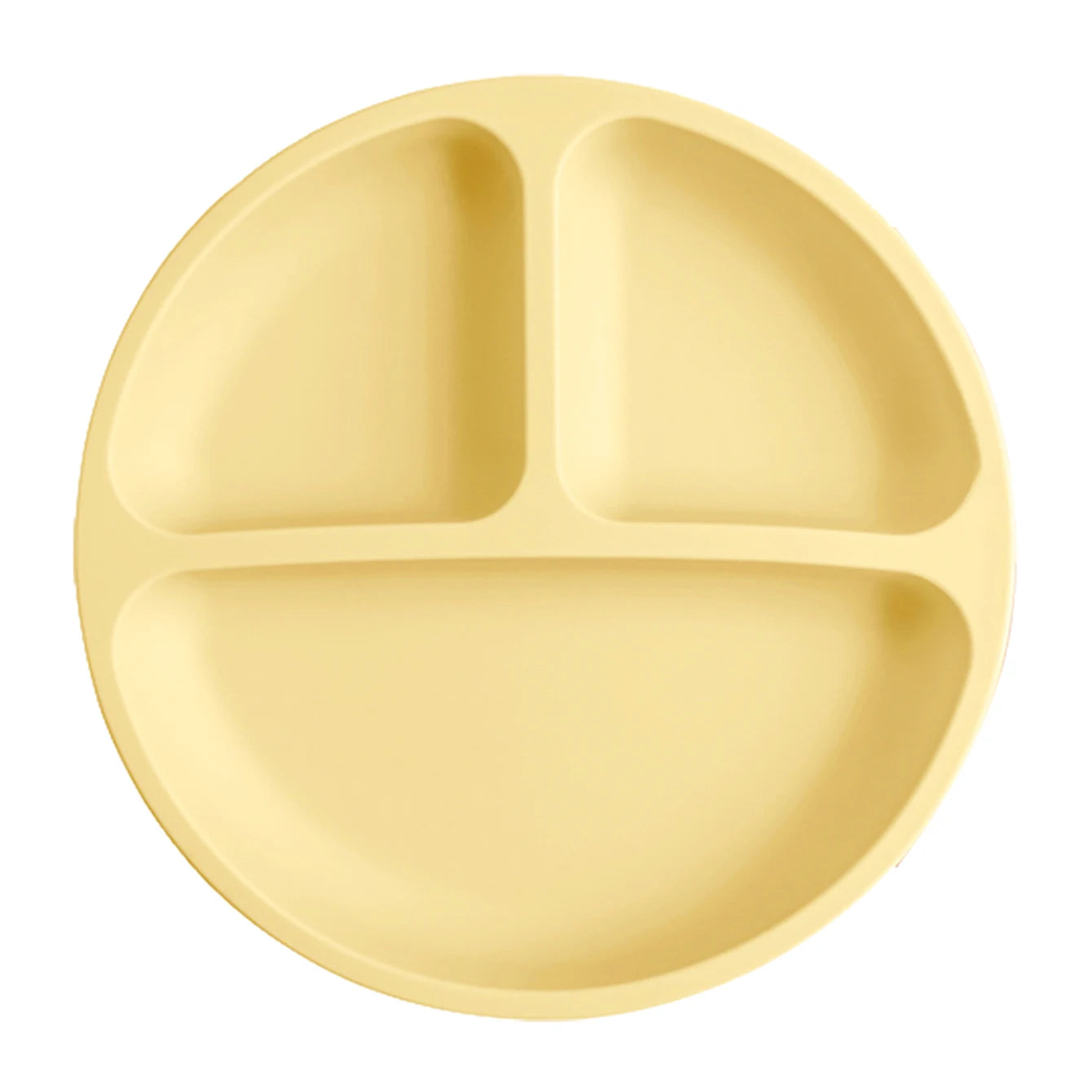 Assiette Ventouse Silicone Bébé - Compartiments Sans BPA Repas Enfant