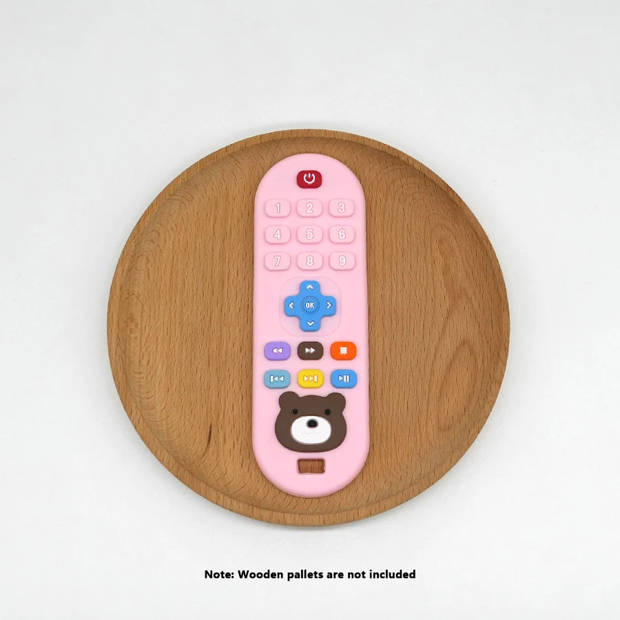 Jouet de Dentition Télécommande Silicone - Anneau Mordant Bébé