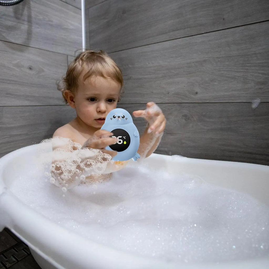 Thermomètre de Bain Bébé Flottant – Jauge de Température Digitale Étanche
