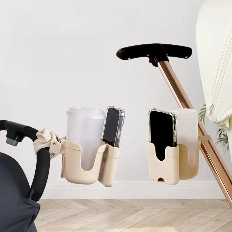 Porte-Gobelet Poussette Universel - Support Bouteille & Téléphone Antidérapant