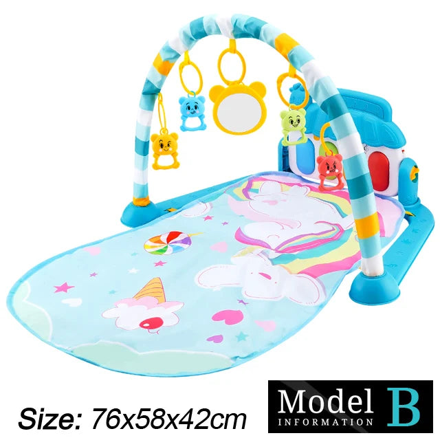 Tapis d'Éveil Musical Bébé - Arche d'Activité Piano 0-36 Mois