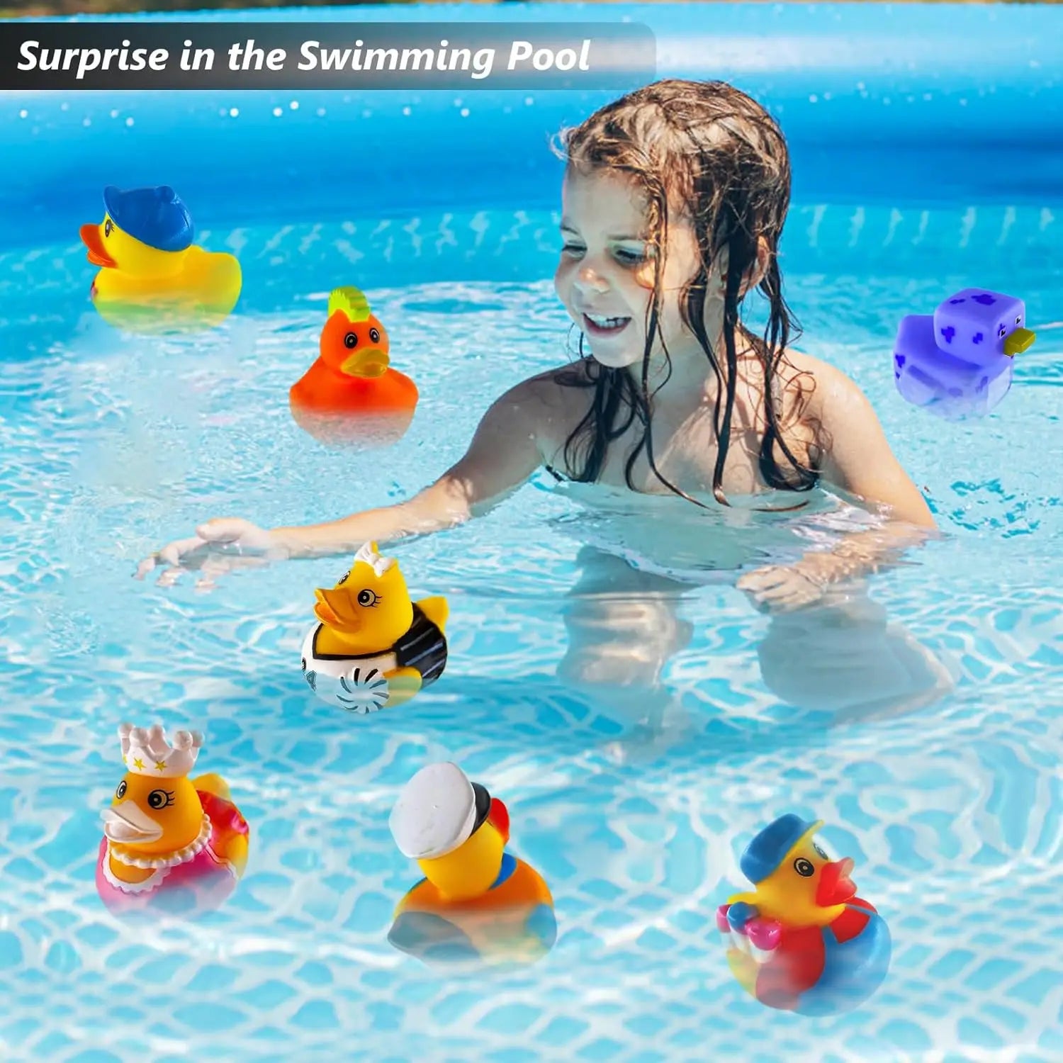 Canards en Caoutchouc Bain Bébé - Assortiment Coloré