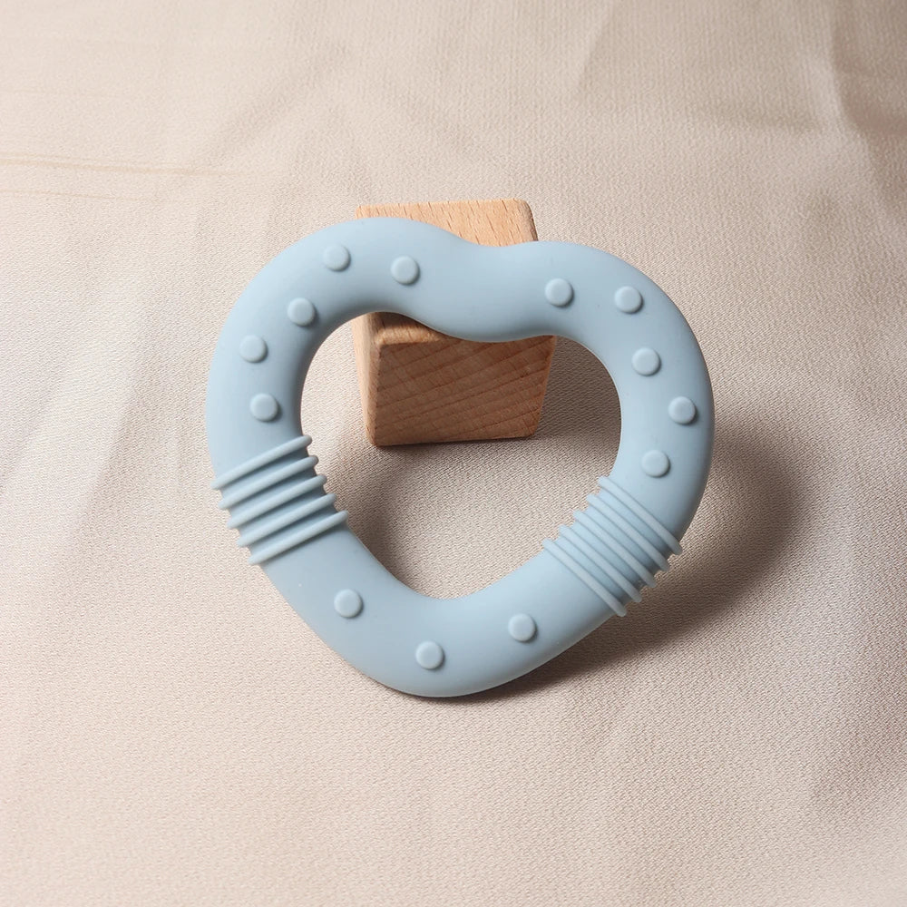 Anneau de Dentition Étoile Silicone - Set Coloris Pastel Bébé