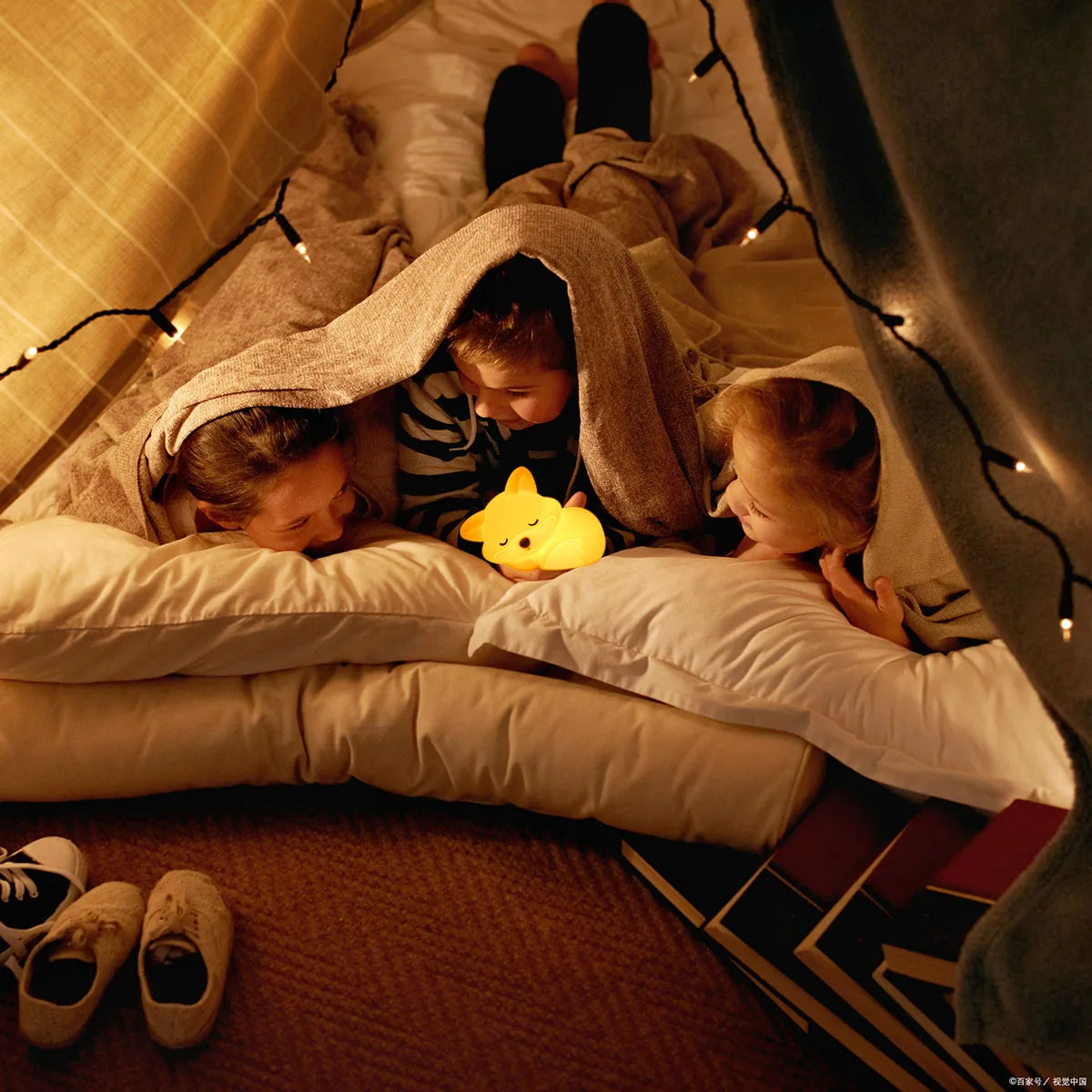 Veilleuse LED Renard Silicone - Lampe Rechargeable USB Chambre Bébé
