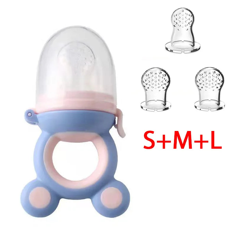 Filet Mordant Fruits Bébé - Tétine Silicone BPA Free Apprentissage Alimentation