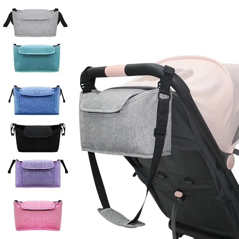 Sac de Poussette Multipoches - Organisateur Porte-Gobelet Maman