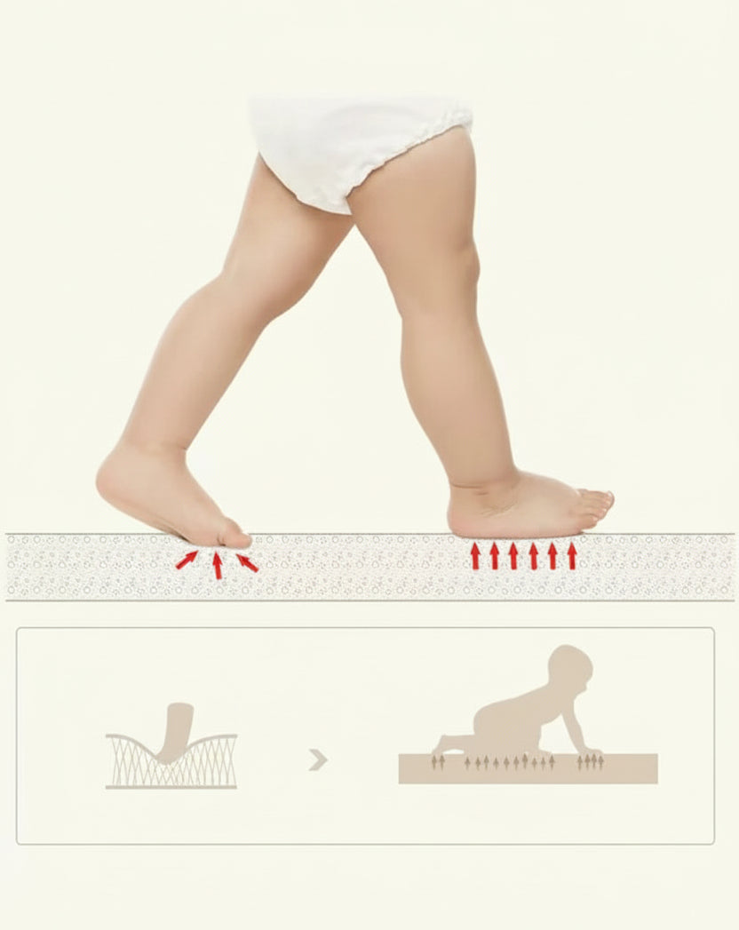 Tapis d'Éveil Épais pour Bébé – Tapis de Jeu Pliable Antidérapant, Plusieurs Tailles