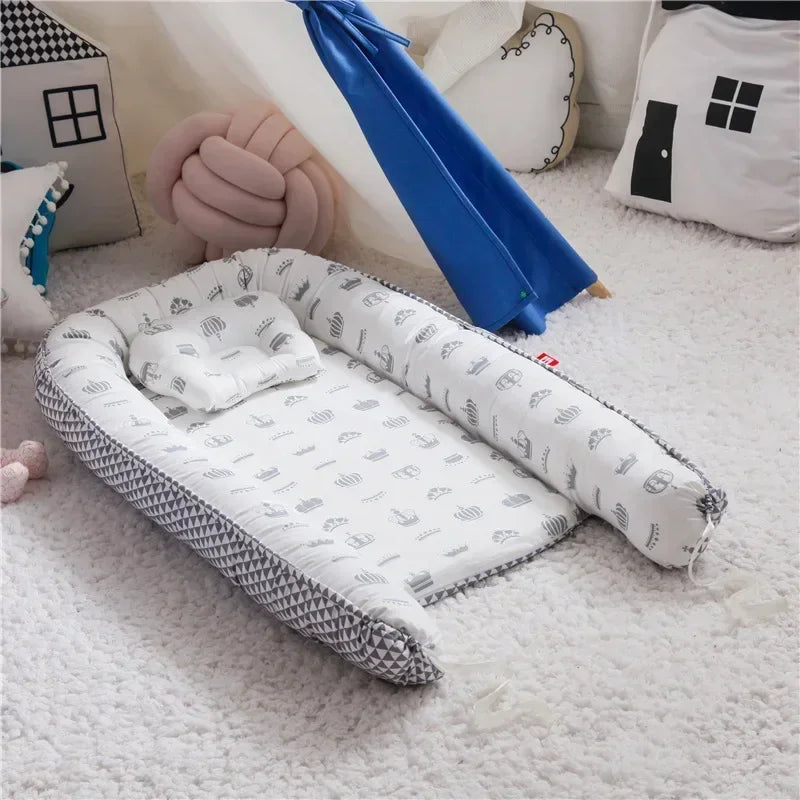 Nid d'Ange Bébé Pliable — Cocon Cododo Portable, Lavable