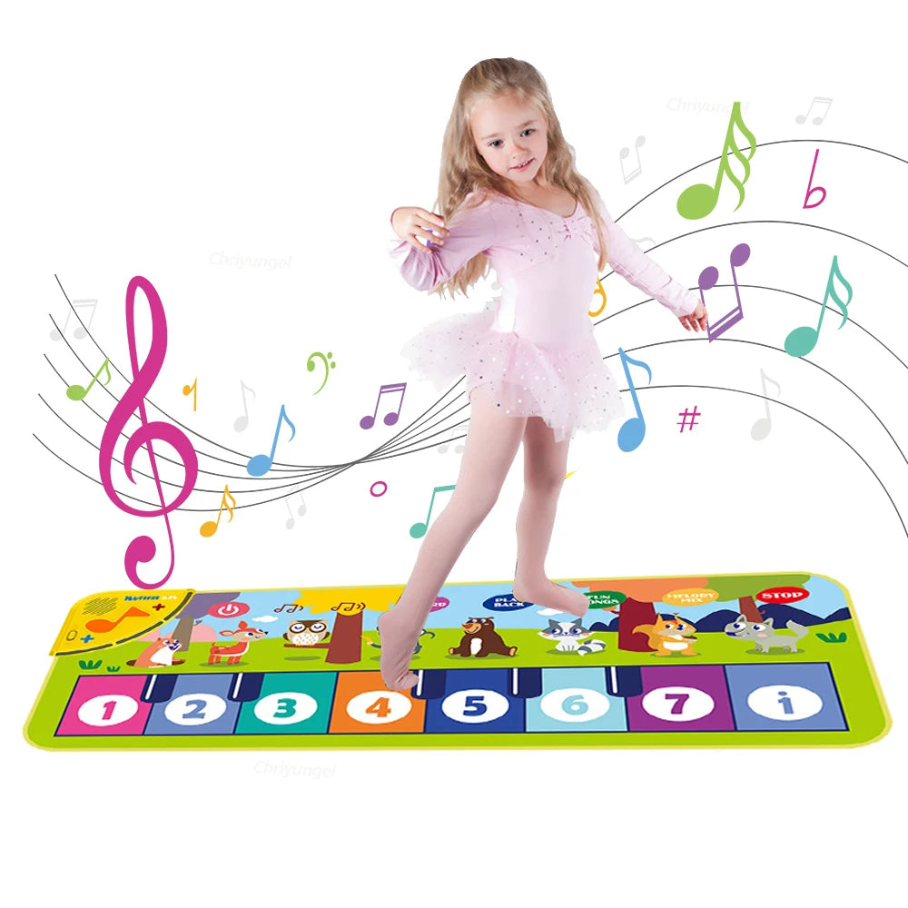 Tapis Piano Musical Enfant - Clavier Danse Sol Éducatif