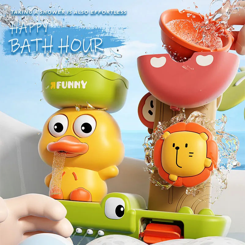 Jouet de Bain Bébé - Canard & Lion Ventouse Baignoire