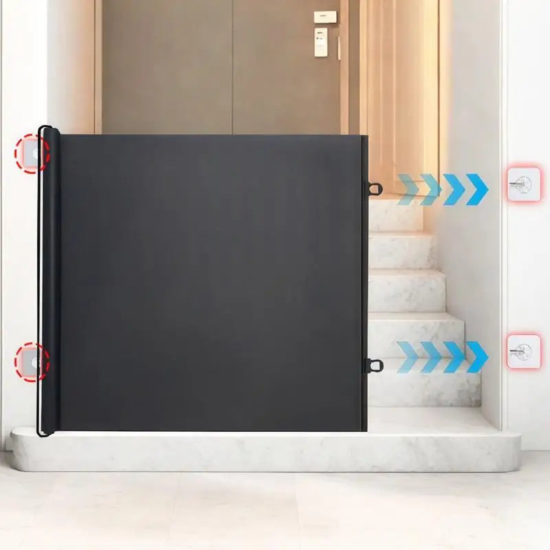 Barrière de sécurité rétractable sans perçage — Escaliers, portes & couloirs, enfants & animaux