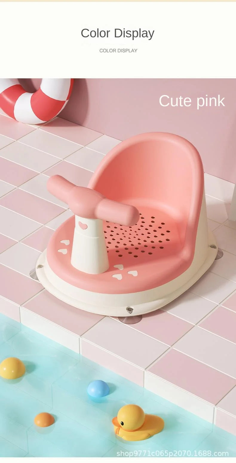 Siège de Bain Bébé Antidérapant - Coussin Confortable pour Tout-Petits
