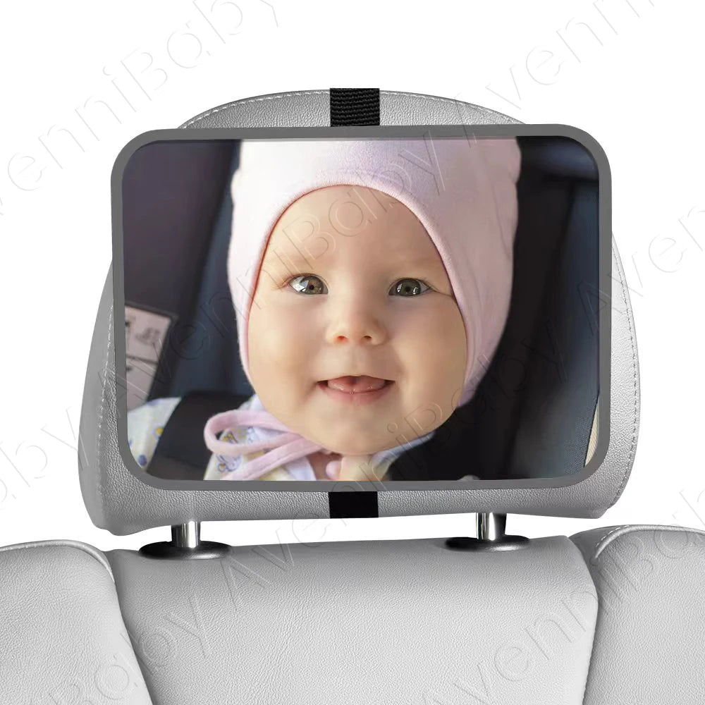 Miroir de Voiture pour Bébé – Rétroviseur de Sécurité Incassable, Fixation Facile