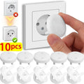 Cache-prises sécurité bébé lot 10 pièces — Protection anti-choc électrique, rotation facile