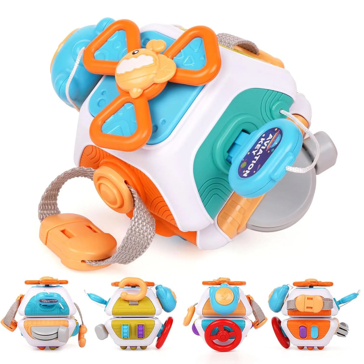 Cube d'Activité Montessori Bébé - Jouet Sensoriel Motricité Fine 6-12 Mois