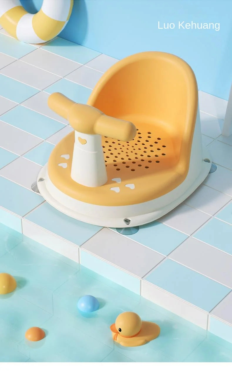 Siège de Bain Bébé Antidérapant - Coussin Confortable pour Tout-Petits