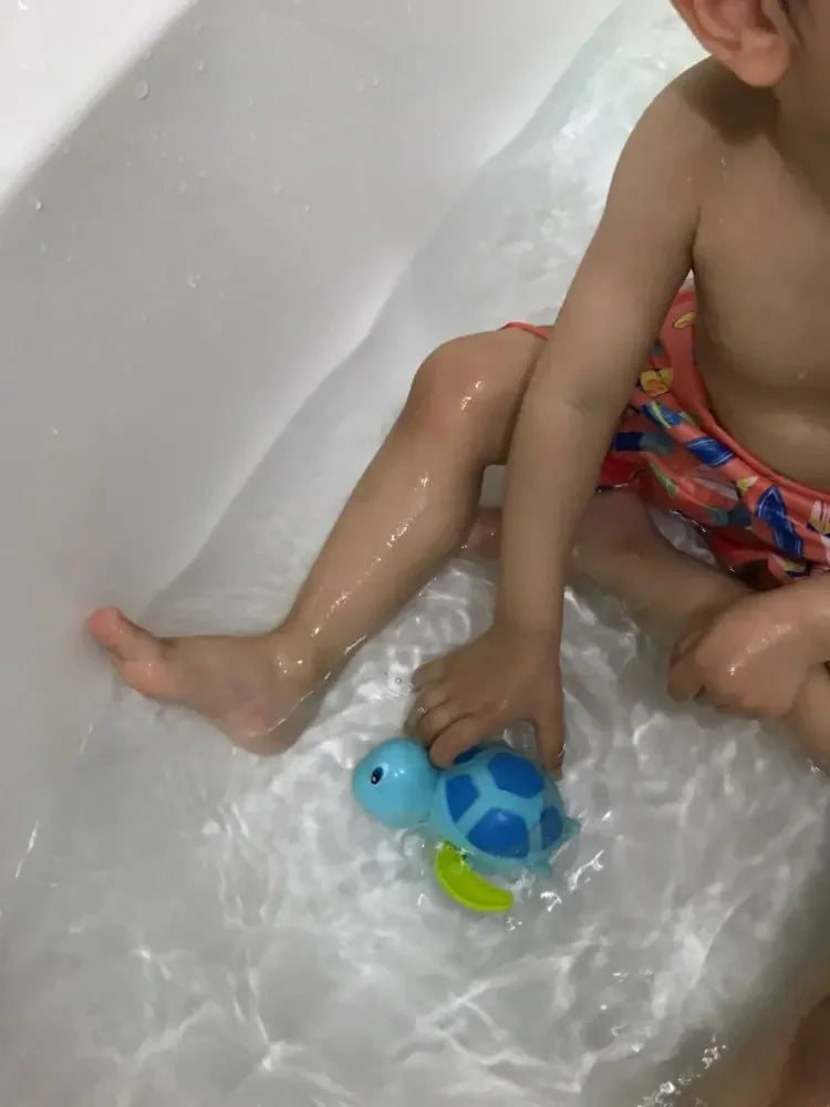 Tortue de Bain Bébé - Jouet Aquatique Remontoir Bain & Plag
