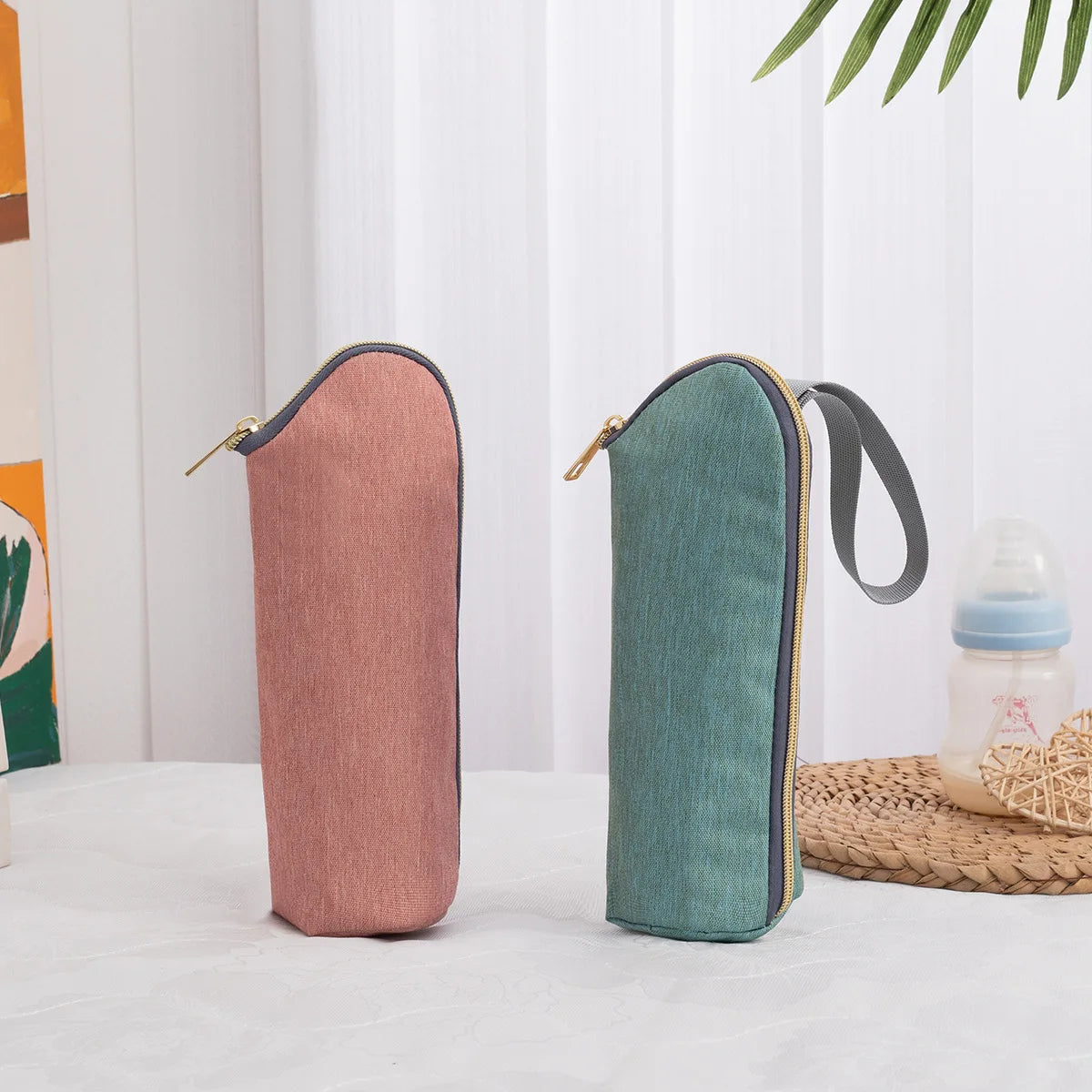 Sac Isotherme Porte-Biberon pour Poussette – Pochette Thermique Portable Bébé