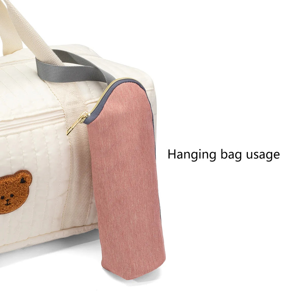 Sac Isotherme Porte-Biberon pour Poussette – Pochette Thermique Portable Bébé