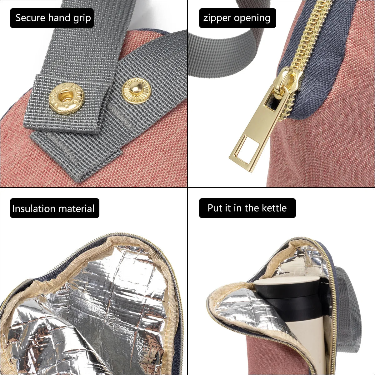 Sac Isotherme Porte-Biberon pour Poussette – Pochette Thermique Portable Bébé