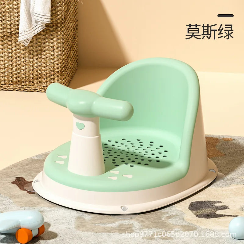Siège de Bain Bébé Antidérapant - Coussin Confortable pour Tout-Petits